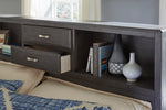 Caitbrook Gray Wood Cal King Storage Bed