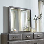 Caitbrook Gray Wood Dresser Mirror