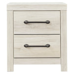 Cambeck Whitewash Wood 2-Drawer Nightstand