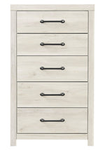 Cambeck Whitewash Wood 5-Drawer Chest