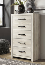 Cambeck Whitewash Wood 5-Drawer Chest