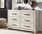 Cambeck Whitewash Wood 6-Drawer Dresser