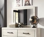 Cambeck Whitewash Wood Dresser Mirror