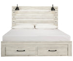 Cambeck Whitewash Wood King Storage Bed