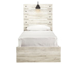 Cambeck Whitewash Wood Twin Panel Bed