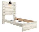 Cambeck Whitewash Wood Twin Panel Bed