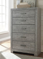 Culverbach Gray Wood 5-Drawer Chest