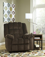 Ludden Cocoa Fabric Manual Rocker Recliner