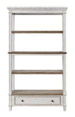 Realyn Two-Tone Wood Bookcase