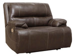 Ricmen Walnut Wide Seat Power Recliner