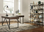 Starmore Brown Wood L-Shaped Home Office Desk