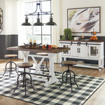 Valebeck 2 Black Swivel Bar Stools