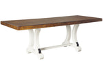 Valebeck Brown/White Wood Dining Table