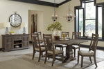 Wyndahl Rustic Brown Wood Extendable Dining Table