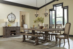 Wyndahl Rustic Brown Wood Extendable Dining Table