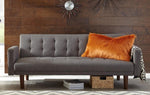 Skyler Grey Woven Fabric Sofa Bed