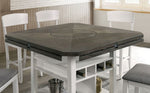 Stacie White/Gray Counter Height Table