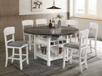 Stacie White/Gray Counter Height Table