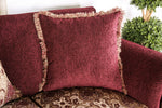 Tabitha Wine Fabric Sofa (Oversized)