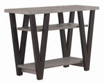 Tonina 3-Pc Antique Grey/Black Wood Coffee Table Set