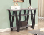 Tonina Antique Grey/Black Wood Sofa Table