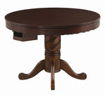 Turk 5-Pc Tobacco Wood Game/Dining Table Set