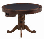 Turk Tobacco Wood Round Game/Dining Table