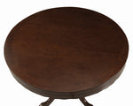 Turk Tobacco Wood Round Game/Dining Table