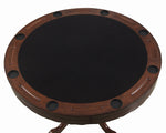 Turk Tobacco Wood Round Game/Dining Table