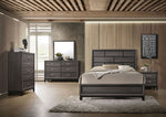 Valdemar Weathered Gray Wood Chest with 5 Drawers