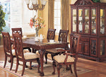 Valeria 2 Espresso Wood Dining Arm Chairs