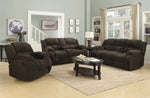 Weissman Chocolate Fleece Manual Recliner Loveseat