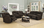 Weissman Chocolate Fleece Manual Recliner Loveseat