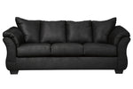 Darcy Black Fabric Sofa (Oversized)