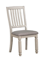 Kaliyah 2 Antique White/Light Gray Side Chairs