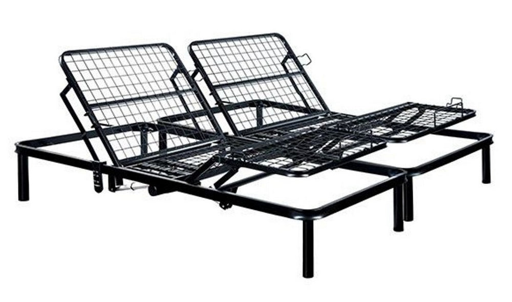 Framos Black Adjustable Split King Bed Frame