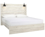 Cambeck Whitewash Wood King Panel Bed