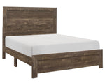 Corbin Rustic Brown Wood King Bed