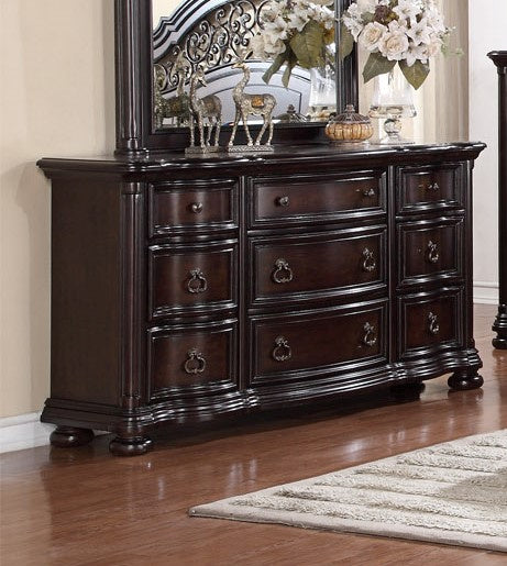 Allison Dark Brown Wood Dresser