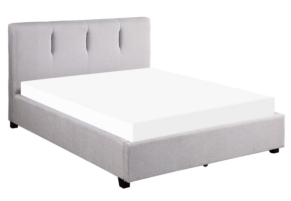 Aitana Gray Fabric King Bed