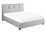 Aitana Gray Fabric Cal King Bed with Storage