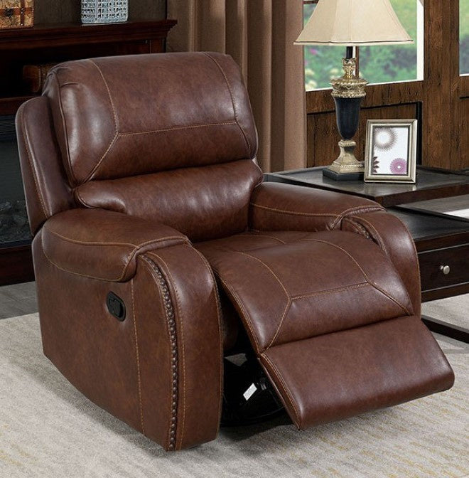 Walter Brown Leatherette Manual Recliner