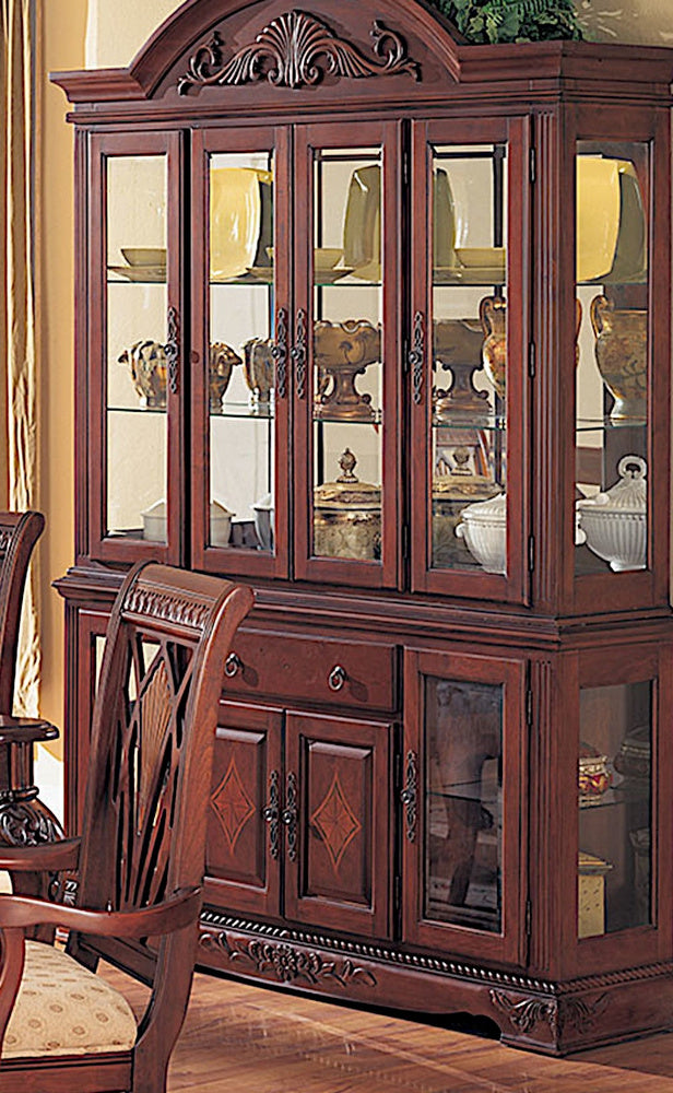 Valeria Espresso Wood Hutch & Buffet