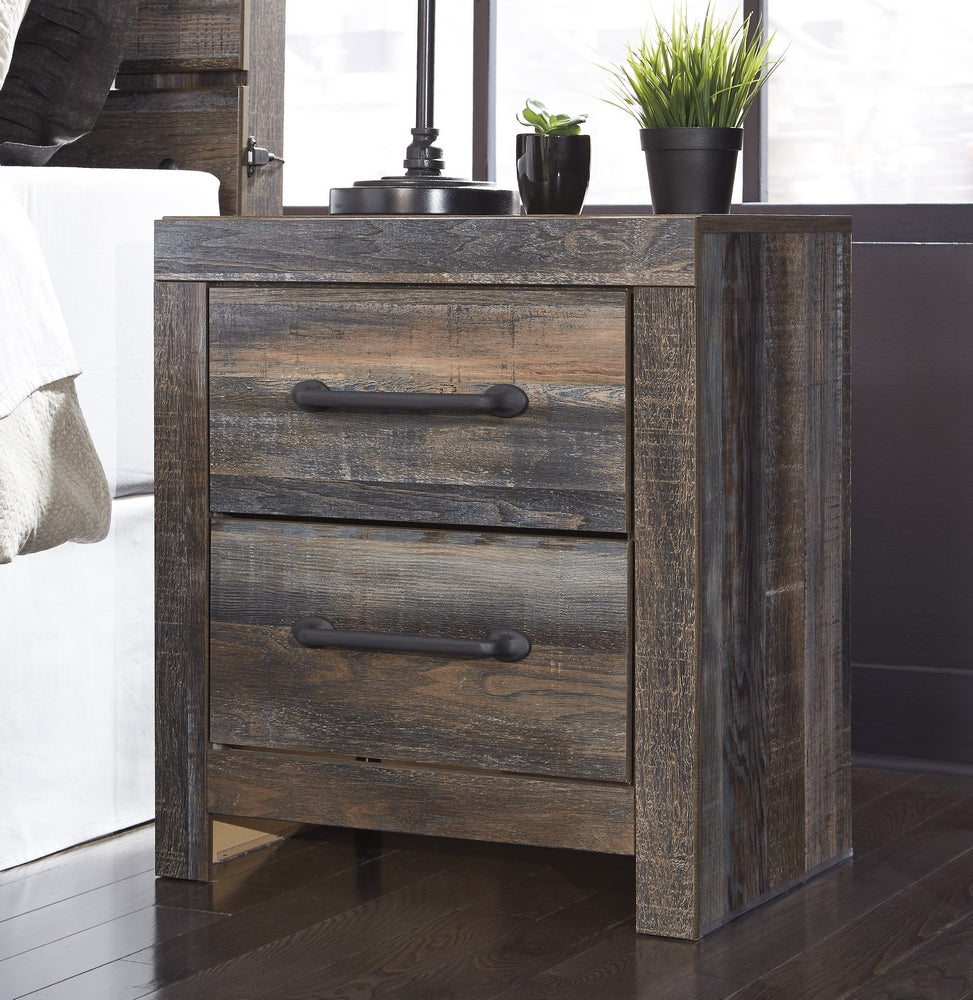 Drystan Multi Wood 2-Drawer Nightstand