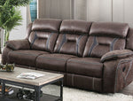 Flint Fabric-Like Vinyl Manual Recliner Sofa