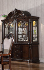 Filippa Rich Brown Wood Buffet with Hutch