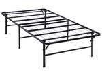 Waldin Black Metal Twin XL Platform Bed