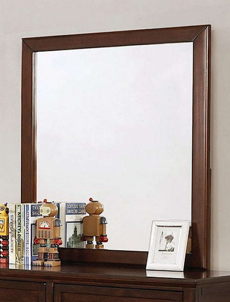 Brogan Brown Cherry Wood Frame Dresser Mirror