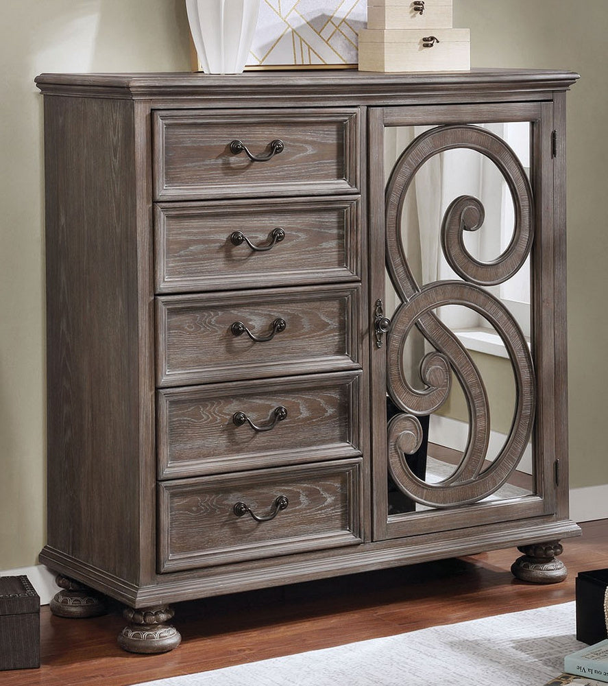 Lysandra Rustic Natural Tone Wood Armoire