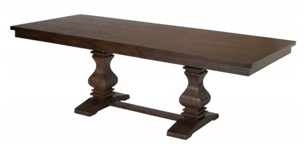 Anelie Walnut Wood Extendable Dining Table